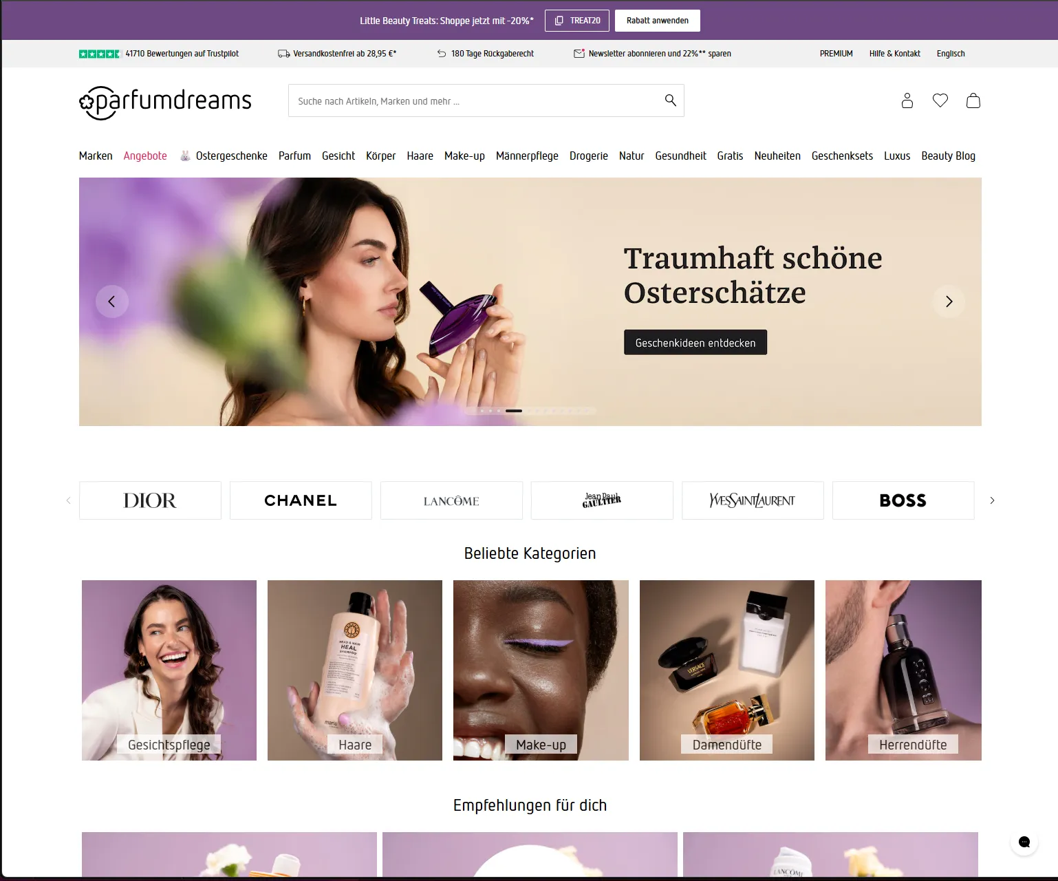 parfumdreams.de — E-Commerce Plattform